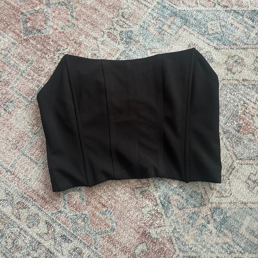Nasty Gal Black Corset Too - NWT - Small